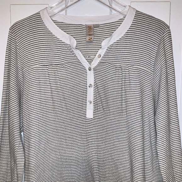 Anthropologie Dolan Striped Coast Ferry Henley Top - Picture 15 of 16